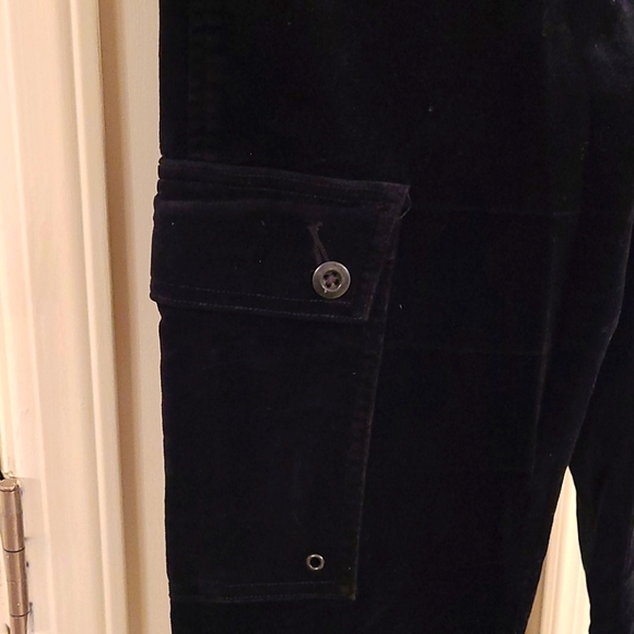 Rugby Ralph Lauren Black Velvet Pants - Picture 2 of 5